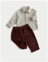 2pc Pure Cotton Checked Top & Bottom Outfit (0-6 Yrs)