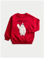 Cotton Rich Yeti Christmas Sweatshirt (2-8 Yrs)