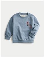 Cotton Rich Ace Embroidered Sweatshirt (2-8 Yrs)