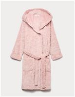 Fleece Leopard Print Dressing Gown (1-16 Yrs)