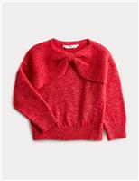 Knitted Bow Jumper (2-10 Yrs)