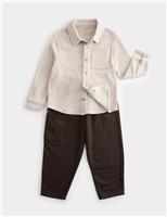 2pc Cotton Rich Shirt & Trousers Outfit (2-8 Yrs)