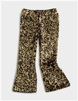 Flared Sequin Trousers (2-10 Yrs)