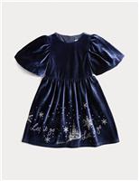 Frozen Velvet Dress (2-8 Yrs)