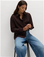 Suedette Collared Shirt