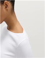 Pure Cotton Slash Neck Top