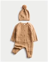 2pc Cable Knitted Outfit (0-12 Mths)