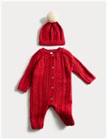 2pc Cable Knit Outfit (0-12 Mths)