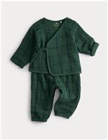2pc Cotton Rich Check Outfit (0-2 Yrs)