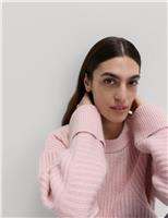 Ribbed Relaxed Jumper with Alpaca