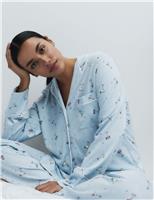 Cotton Modal Printed Revere Pyjama Set
