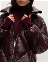 Feather & Down Stormwear Diamond Quilted Padded Coat