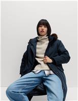 Technical Stormwear Hooded Longline Parka Coat