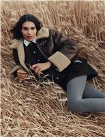 Micro Dogtooth Check Mini A-Line Skirt