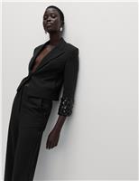 Sequin Cropped Blazer