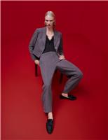 Metallic Barrel Leg Trousers