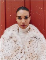 Snow Leopard Faux Fur Short Jacket