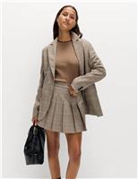 Checked Single Breasted Blazer