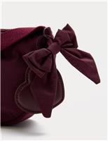 Kids Bow Heart Charm Sling Bag