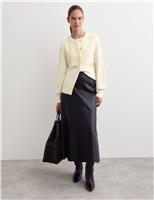 Pure Merino Wool Cable Knit Cardigan