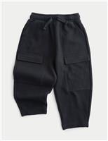 Pure Cotton Waffle Cargo Joggers