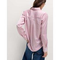 M&S Satin Collared Button Through Shirt Pink