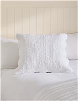 Pure Cotton Scallop Edge Pillow Sham
