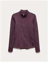 Funnel Neck Half Zip Running Top