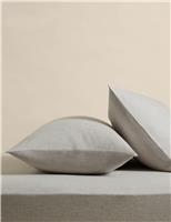 2pk Brushed Cotton Twill Pillowcases