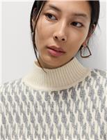 Cloud-Yarn Twisted Cable High Neck Jumper