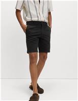 M&S Slim Fit Stretch Chino Shorts Navy