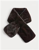 Formal Faux Fur Piped Scarf