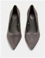 Suede Stiletto Heel Court Shoes
