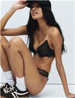 Helena Embroidered Wired Plunge Bra (A-E)