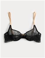 Helena Embroidery Wired Demi Cup Bra (A-E)