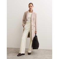 Pure Wool Single Breasted Boyfriend Coat