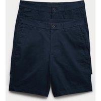 M&S 2 Pack Regular Fit Stretch Chino Shorts Navy
