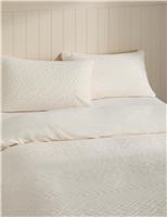 Fleece Cable Bedding Set