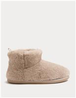 Faux Fur Slipper Boots
