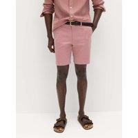 M&S Slim Fit Stretch Chino Shorts Antique Rose