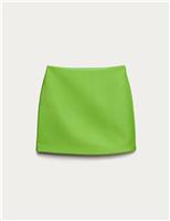 Mini A-Line Skirt with Wool