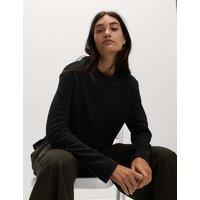 M&S Cotton Rich Cosy Sweatshirt Black