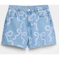 Denim Bow Shorts (6-16 Yrs) Denim