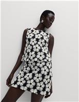 Embellished Mini A-Line Skirt