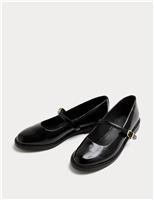 Leather Patent Flat Mary Jane Ballet Pump