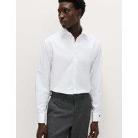 M&S SARTORIAL Regular Fit Easy Iron Luxury Cotton Shirt White