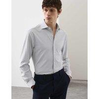 Autograph Tailored Fit Stretch Performance Shirt White Mix