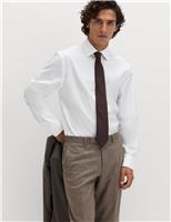 M&S SARTORIAL Regular Fit Pure Cotton Luxury Shirt Light Blue