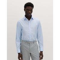 M&S SARTORIAL Regular Fit Pure Cotton Luxury Shirt Light Blue