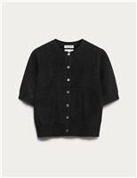 Pure Cashmere Short Sleeve Cardigan